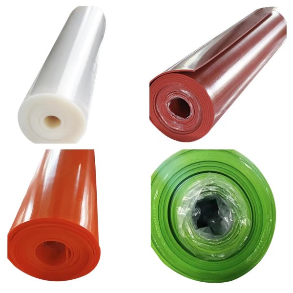 Solid silicone roll